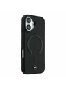 Mercedes Mercedes PU Leather 3D MagSafe Hátsó Tok iPhone 17-hez Fekete