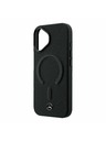 Mercedes Mercedes PU Leather 3D MagSafe Hátsó Tok iPhone 17-hez Fekete