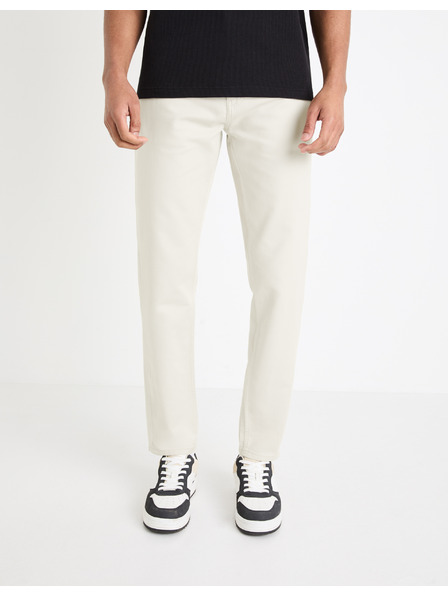 Celio Krémszínű férfi nadrág Celio Gofive