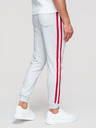 Ombre Clothing Férfi nadrág szegéllyel és bordázott szárral - szürke melír V1 P1519 Ombre Clothing