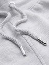 Ombre Clothing Férfi nadrág szegéllyel és bordázott szárral - szürke melír V1 P1519 Ombre Clothing