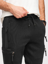 Ombre Clothing Férfi JOGGER nadrág kontrasztos betétekkel és combzsebbel - fekete V1 OM-PASK-0222 Ombre Clothing