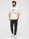 Ombre Clothing Férfi JOGGER nadrág kontrasztos betétekkel és combzsebbel - fekete V1 OM-PASK-0222 Ombre Clothing