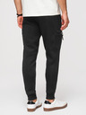 Ombre Clothing Férfi JOGGER nadrág kontrasztos betétekkel és combzsebbel - fekete V1 OM-PASK-0222 Ombre Clothing