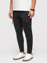 Ombre Clothing Férfi JOGGER nadrág kontrasztos betétekkel és combzsebbel - fekete V1 OM-PASK-0222 Ombre Clothing