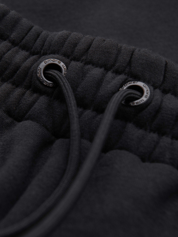 Ombre Clothing Férfi JOGGER nadrág kontrasztos betétekkel és combzsebbel - fekete V1 OM-PASK-0222 Ombre Clothing