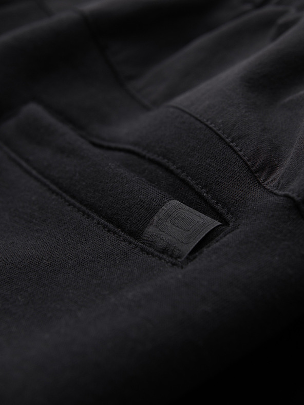Ombre Clothing Férfi JOGGER nadrág kontrasztos betétekkel és combzsebbel - fekete V1 OM-PASK-0222 Ombre Clothing