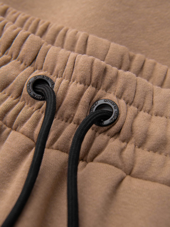 Ombre Clothing Férfi JOGGER nadrág combzsebbel és kontrasztos betétekkel - világosbarna V4 OM-PASK-0222 Ombre Clothing