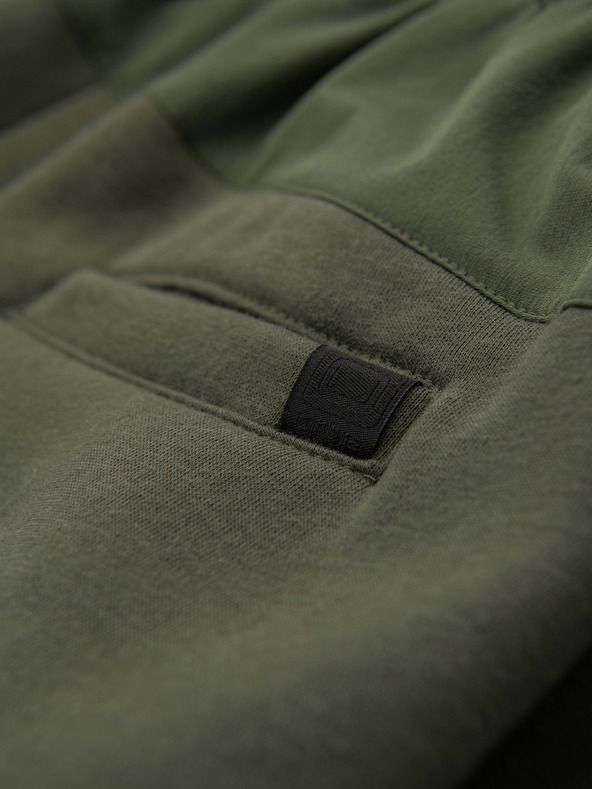 Ombre Clothing Férfi JOGGER nadrág combzsebbel és kontrasztos betétekkel - olivazöld V5 OM-PASK-0222 Ombre Clothing