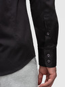 Ombre Clothing Klasszikus férfi SLIM FIT ing szatén szövetből - fekete V4 OM-SHOS-0211 Ombre Clothing
