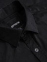 Ombre Clothing Klasszikus férfi SLIM FIT ing szatén szövetből - fekete V4 OM-SHOS-0211 Ombre Clothing