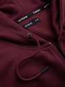 Ombre Clothing Férfi pamut BASIC cipzáras pulóver Ombre Clothing