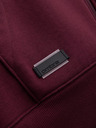 Ombre Clothing Férfi pamut BASIC cipzáras pulóver Ombre Clothing