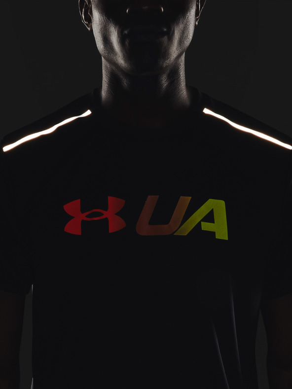 Under Armour Férfi póló Under Armour RUN Graphic Print Fill SS