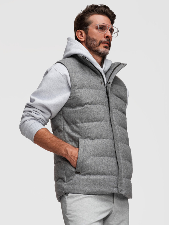 Ombre Clothing Ombre Clothing férfi steppelt mellény