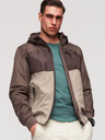 Ombre Clothing Férfi könnyű, színes, fleece sportdzseki bézs Ombre Ruházat Ombre Clothing