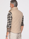 Ombre Clothing Férfi varrott mellény barackhatással - bézs V1 OM-JAVJ-0277 Ombre Clothing