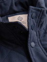 Ombre Clothing Férfi varrott ujjatlan dzseki barackhatással - sötétkék V2 OM-JAVJ-0277 Ombre Clothing