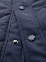 Ombre Clothing Férfi varrott ujjatlan dzseki barackhatással - sötétkék V2 OM-JAVJ-0277 Ombre Clothing