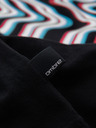 Ombre Clothing Férfi pamut póló ombré nyomattal - fekete V1 OM-TSPT-0286 Ombre Clothing