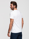 Ombre Clothing Férfi pamut póló nyomattal - fehér V1 OM-TSPT-0269 Ombre Clothing