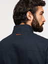 Ombre Clothing Férfi Harrington kabát állónyakkal és kockás béléssel - sötét kék V2 OM-JANP-0326 Ombre Clothing
