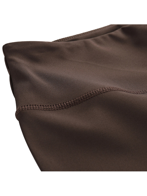 ALPINE PRO Női gyors száradó leggings ALPINE PRO NOSQA chocolate