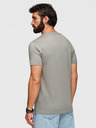 Ombre Clothing Férfi pamut pólóing geometrikus nyomattal - szürke V3 OM-TSPT-0259 Ombre Clothing