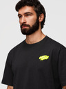 Ombre Clothing Férfi pamut pólók nyomattal - fekete V1 OM-TSPT-0288 Ombre Clothing