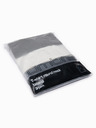 Ombre Clothing Pólók OM-TSBC-0291 - fekete/fehér/világos olíva Ombre Clothing