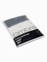 Ombre Clothing Pólók OM-TSBC-0291 - off white/off white/fekete Ombre Clothing