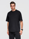 Ombre Clothing Pólók OM-TSBC-0291 - off white/off white/fekete Ombre Clothing