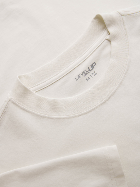 Ombre Clothing Pólók OM-TSBC-0291 - off white/halványan olíva/tengerészkék Ombre Clothing