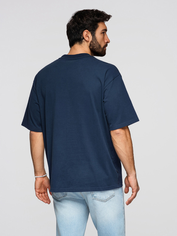 Ombre Clothing Pólók OM-TSBC-0291 - off white/halványan olíva/tengerészkék Ombre Clothing