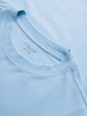 Ombre Clothing Pólók OM-TSBC-0291 - fekete/világos kék/fehér Ombre Clothing