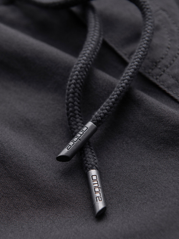 Ombre Clothing Férfi JOGGERY nadrág cipzáras cargo zsebbel - grafitszürke V3 OM-PAJO-0290 Ombre Clothing