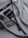Ombre Clothing Férfi cipzáros kapucnis pulóver felvarrással - szürke V1 OM-SSZP-0256 Ombre Clothing
