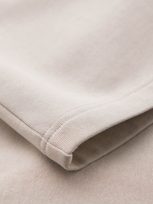 Ombre Clothing Férfi pamut rövidnadrág zsinórral és zsebbel - világos bézs V1 OM-SRBS-0205 Ombre Clothing
