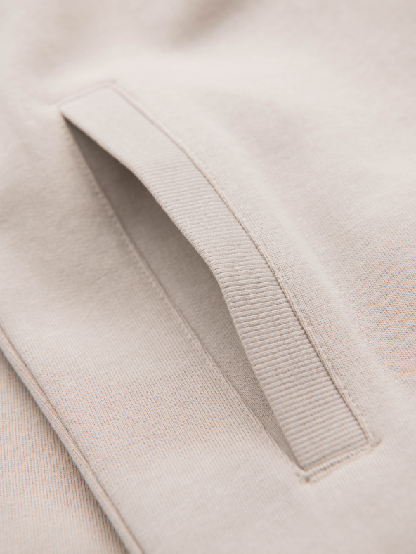 Ombre Clothing Férfi pamut rövidnadrág zsinórral és zsebbel - világos bézs V1 OM-SRBS-0205 Ombre Clothing
