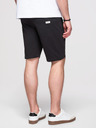 Ombre Clothing Férfi pamut rövidnadrág húzózsinórral és zsebbel - fekete V5 OM-SRBS-0205 Ombre Clothing