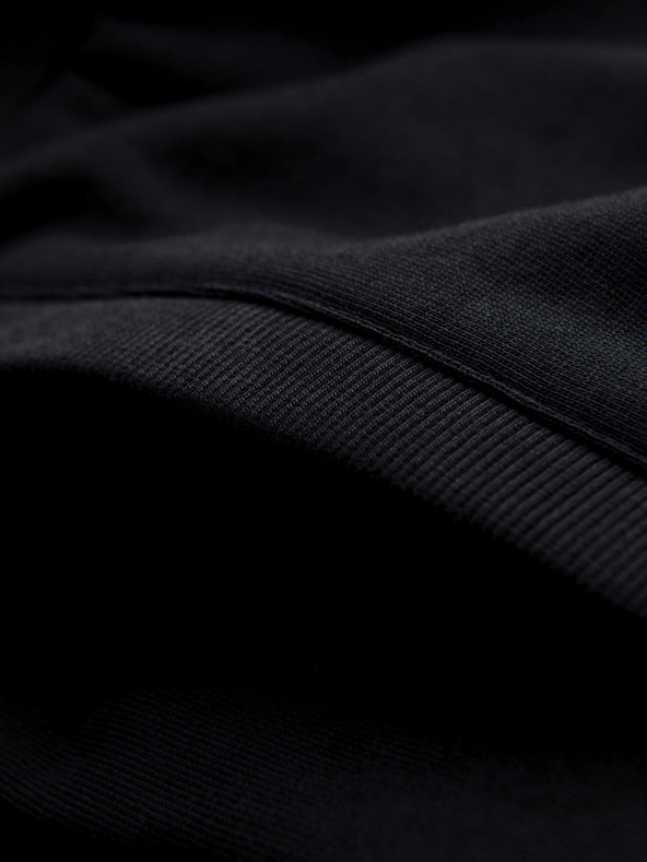 Ombre Clothing Férfi pamut rövidnadrág húzózsinórral és zsebbel - fekete V5 OM-SRBS-0205 Ombre Clothing