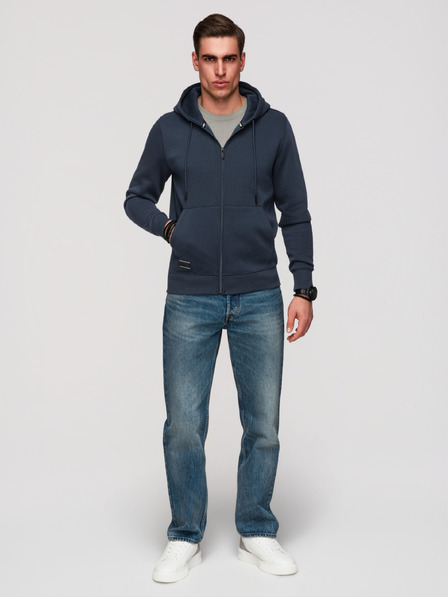 Ombre Clothing Férfi pamut rugalmas BASIC pulóver Ombre Clothing