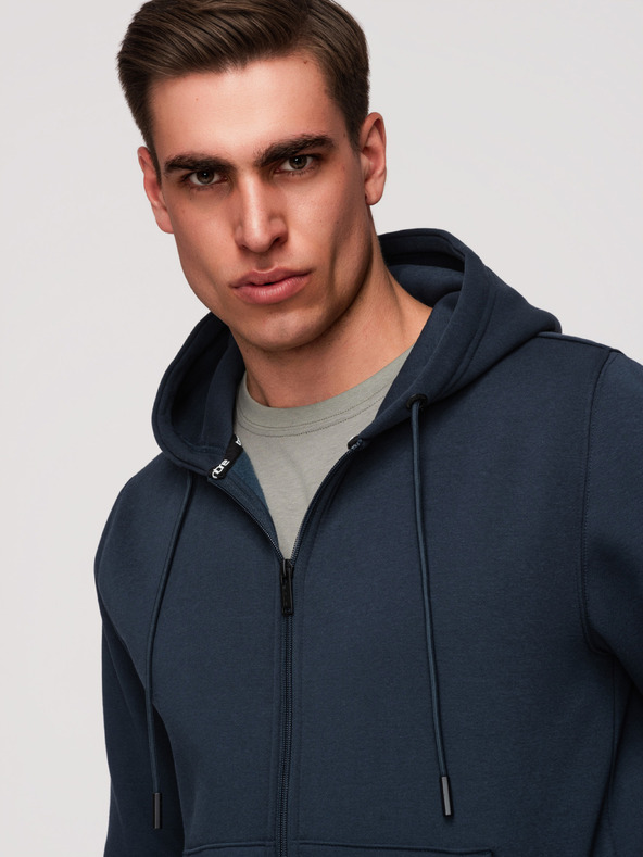 Ombre Clothing Férfi pamut rugalmas BASIC pulóver Ombre Clothing