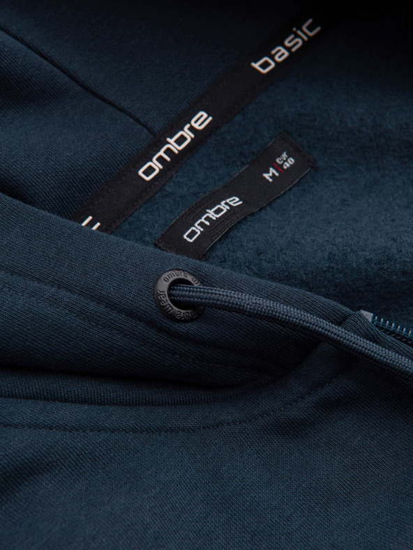Ombre Clothing Férfi pamut rugalmas BASIC pulóver Ombre Clothing