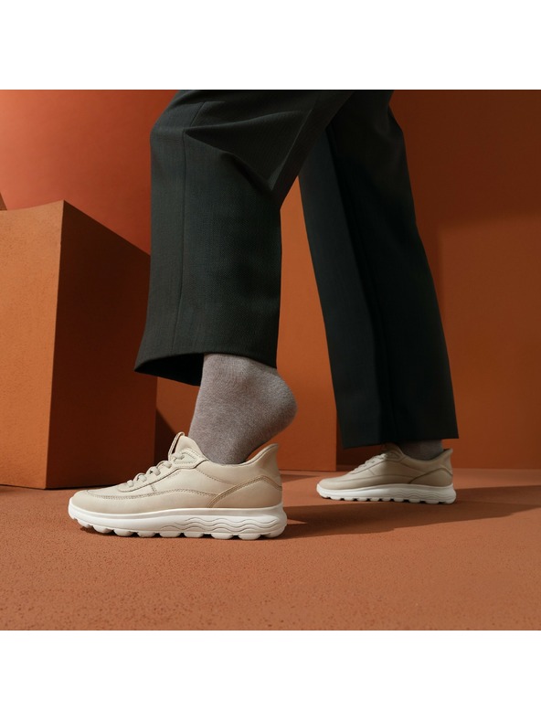 Geox Krémszínű Geox Spherica Plus női sportcipő