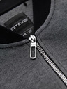 Ombre Clothing Férfi kötött bomber dzseki - fekete
