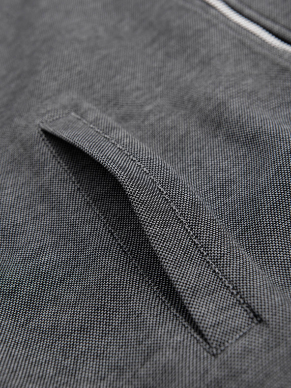 Ombre Clothing Férfi kötött bomber dzseki - fekete