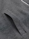 Ombre Clothing Férfi kötött bomber dzseki - fekete