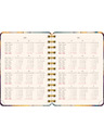 NOTIQUE NOTIQUE Spirális 18 hónapos naptár Petito – Színes achát 2026/2027, 13 x 18 cm
