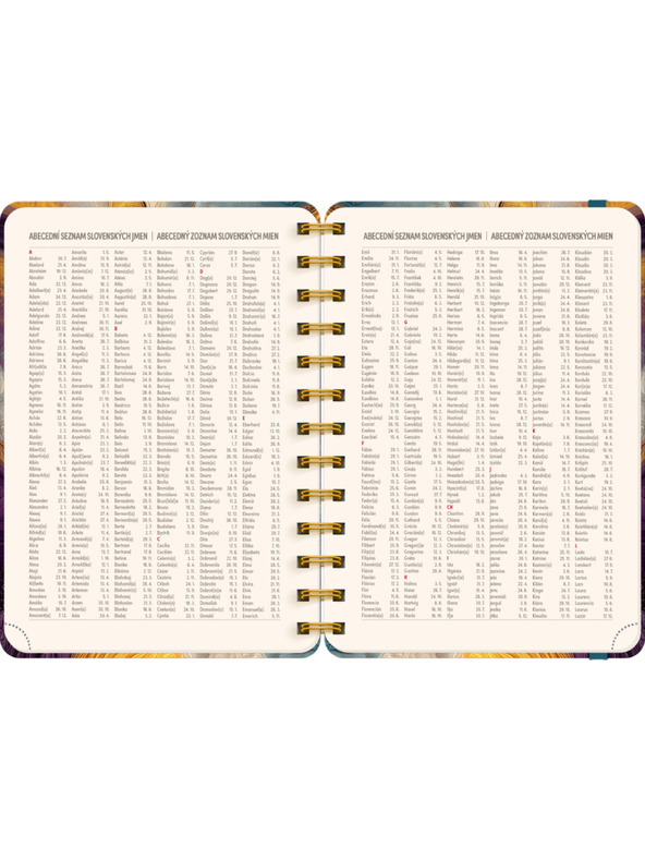 NOTIQUE NOTIQUE Spirális 18 hónapos naptár Petito – Színes achát 2026/2027, 13 x 18 cm
